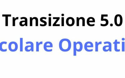 Pubblicazione della Circolare Operativa “Transizione 5.0”